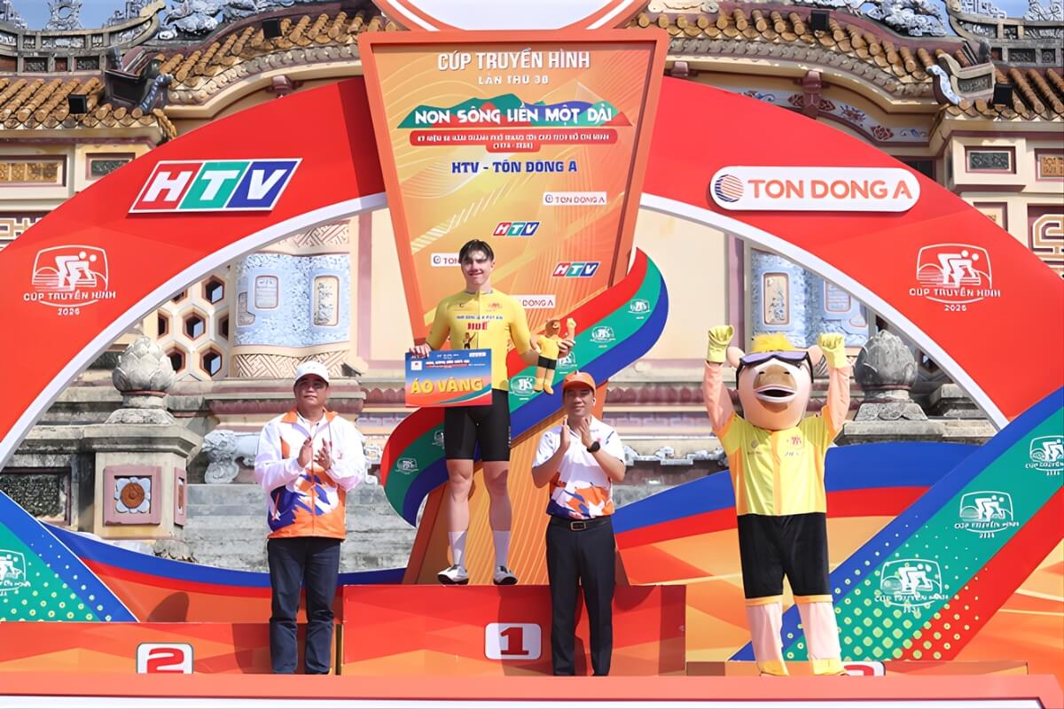 Dzianis Marchuk giành chiến thắng ở chặng 9 Cúp Truyền hình 2026